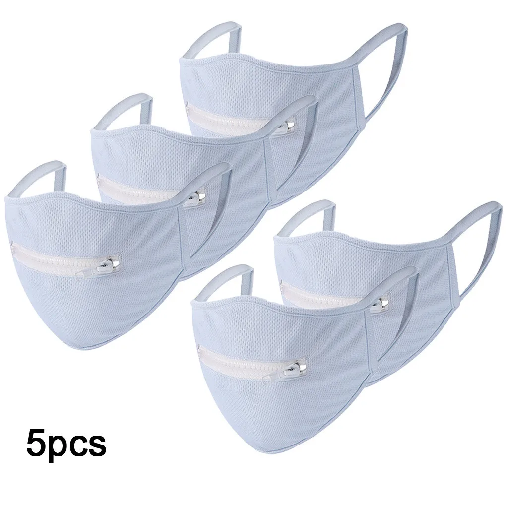 Моющиеся защитная маска для мужчин и женщин многоразовая с замком-молнией легко