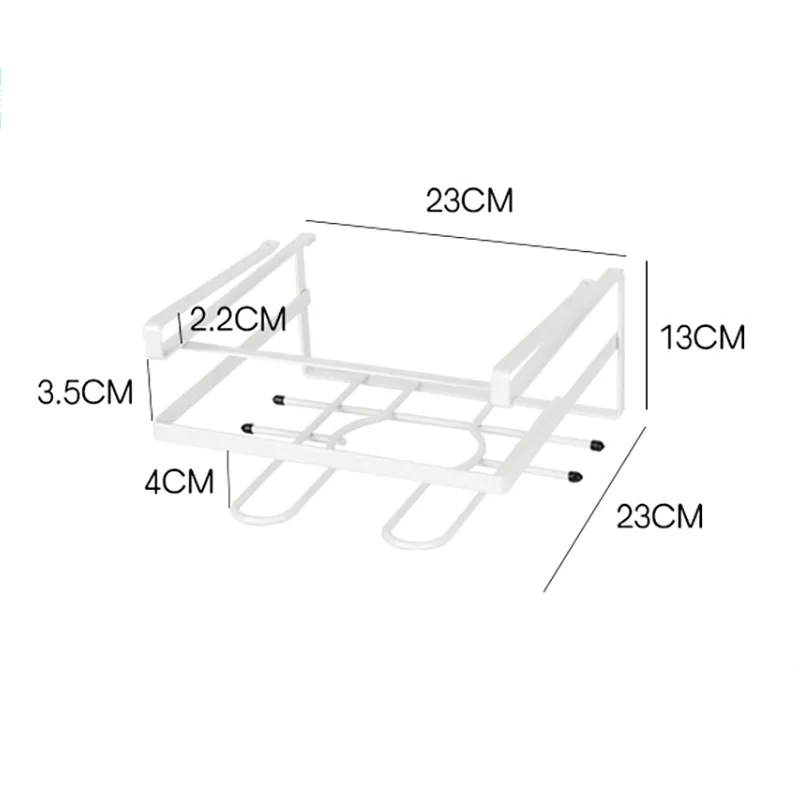 

Kitchen Shelf Punch-Free Hanging Pot Cover Cutting Board Drain Storage Rack Home Bathroom Cabinet Rag Cup Rack