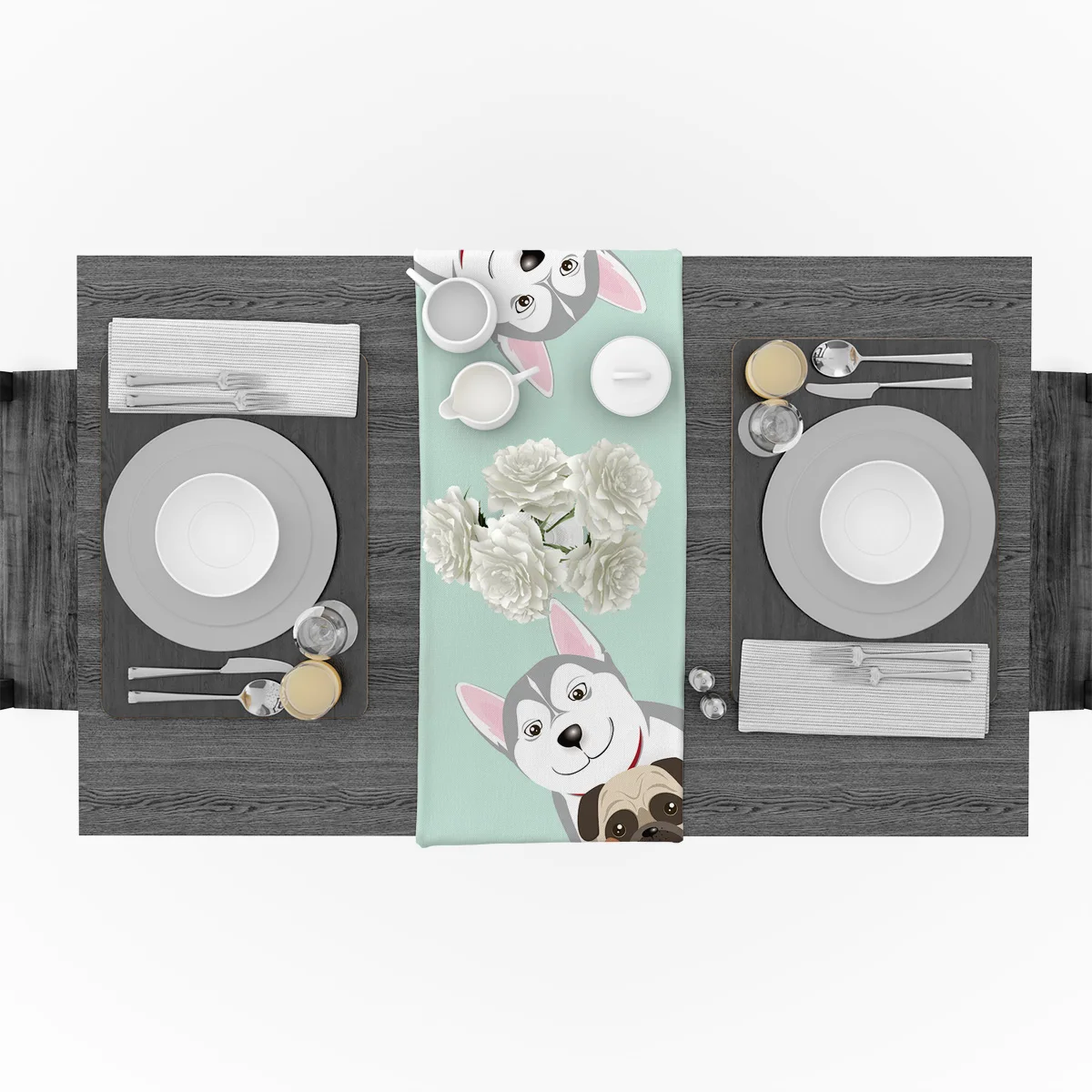 Щенок Peeks At милые животные современная настольная дорожка с высокой точностью