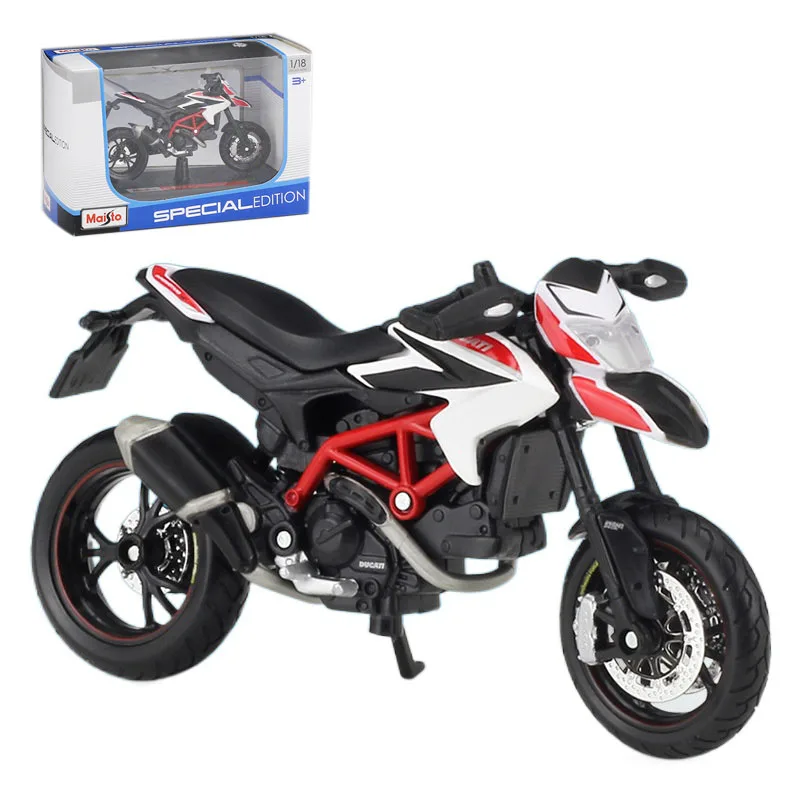 

Детские игрушки Maisto, модель автомобиля DUCATI HYPERMOTARD 1:18, модель мотоцикла из сплава, металлическая Игрушечная машина, подарки, коллекция