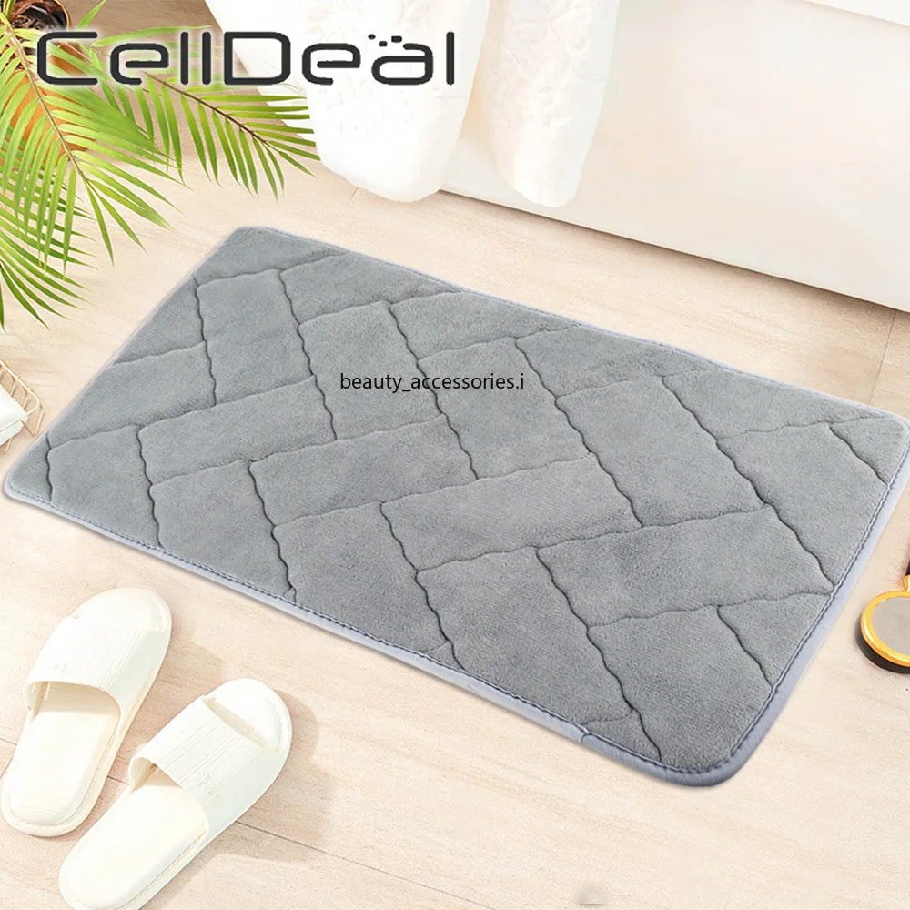 Нескользящий коврик для ванной утолщенный абсорбирующий боковой напольный