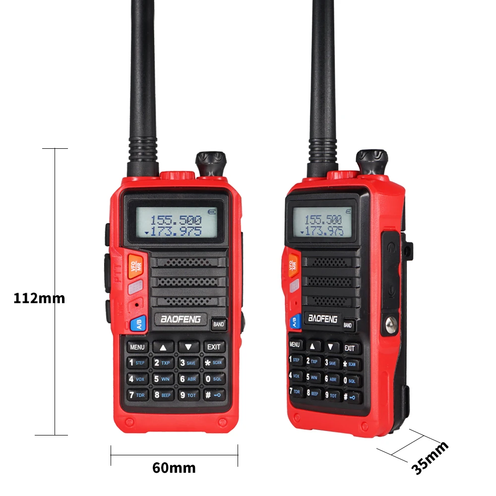 Новая трехдиапазонная рация Baofeng UV 5R Pro VHF UHF 220 260MHz 2 шт антенна Высокая мощность 8 Вт двухсторонние