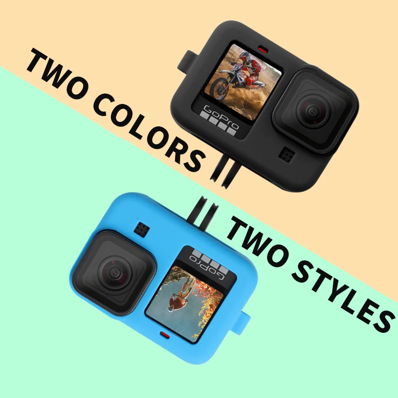 Ruigpro силиконовая рамка защитный чехол для Корпуса Обложка объектива GoPro Hero 9