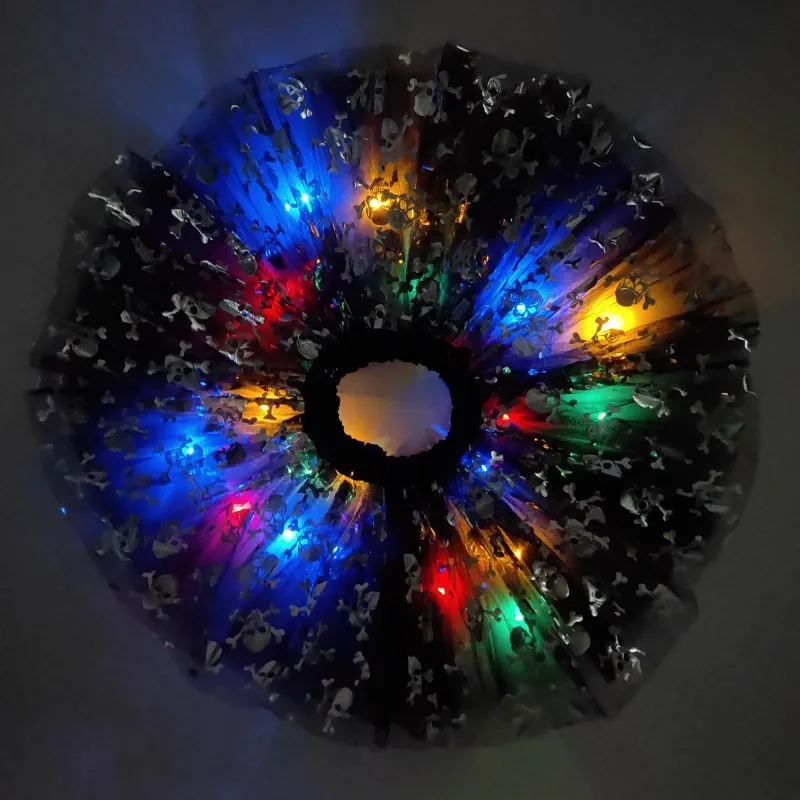 Детская светящаяся светодиодный юбка пачка для костюмированной вечеринки