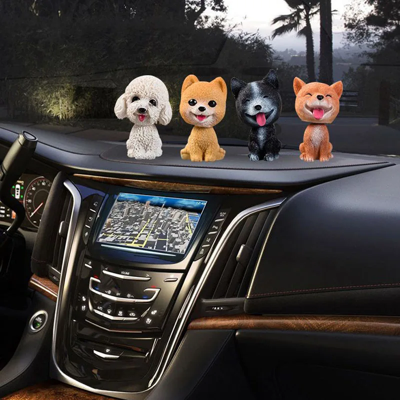 

Shaking Head Pet Dog Car Decoration Jewelry Cute Nodding Decoration Gift Car Interior Home Decoration Car Accessories