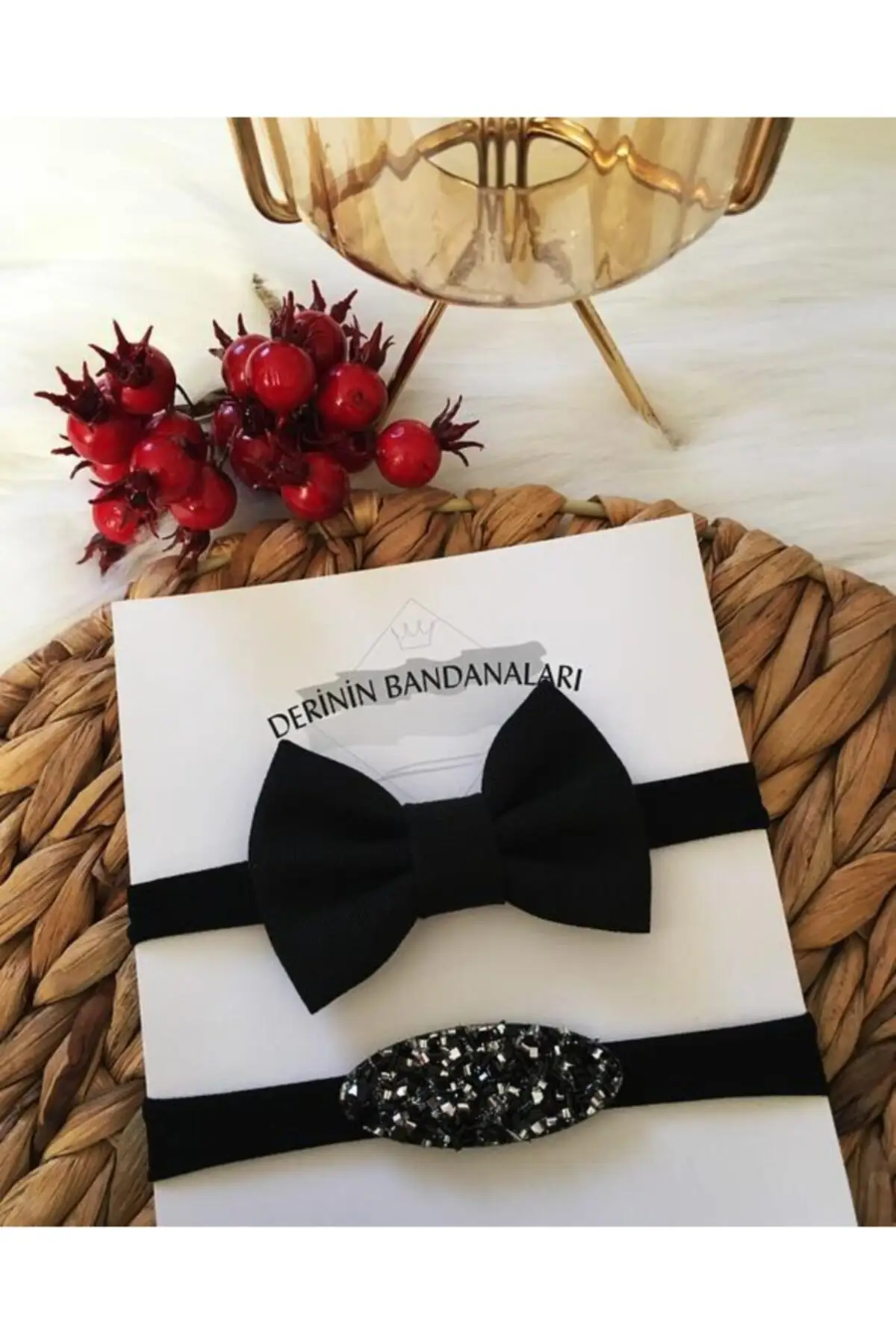 

Бандана для детей и женщин, 2 комплекта, черный/серебристый Бандаж с бантом, шарф с узором, аксессуар для волос, повязка на голову в стиле унис...