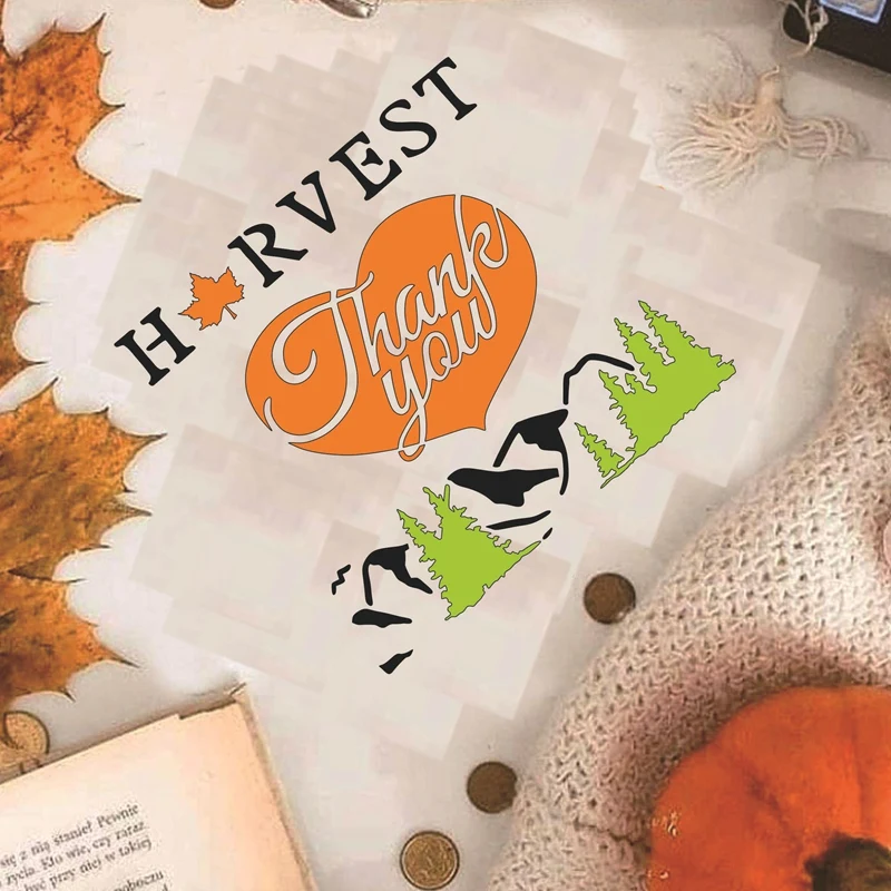 

NEW-Thanksgiving Santa Clause Reindeer Snow DIY Layering Stencils Painting Scrapbook Coloring Embossing Decorative Template