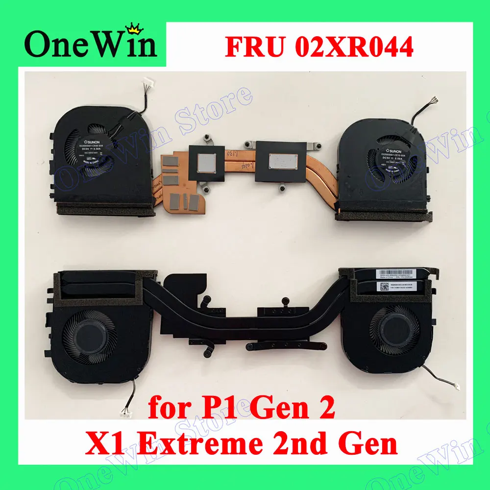 02XR044 для P1 Gen 2 20QT 20QU Lenovo ThinkPad X1 Extreme 2nd 20QV 20QW Оригинальный Новый термальный SWG Sunon
