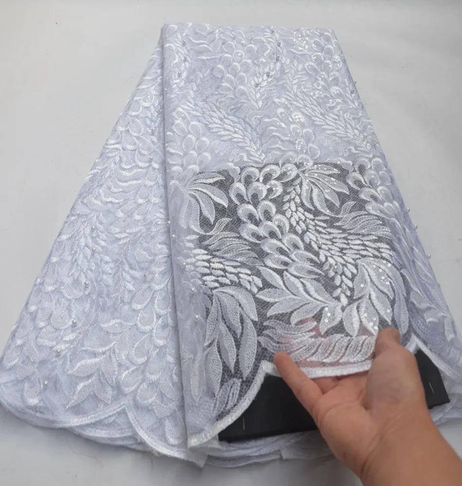 Новое поступление нигерийские бисерные бриллиантовые ткани высококачественные