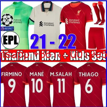 

21 22 New LVP liverpooling soccer jerseys M.SALAH ALEXANDER HENDERSON DIOGO J ORIGI adult Women +kids football jersey shirts