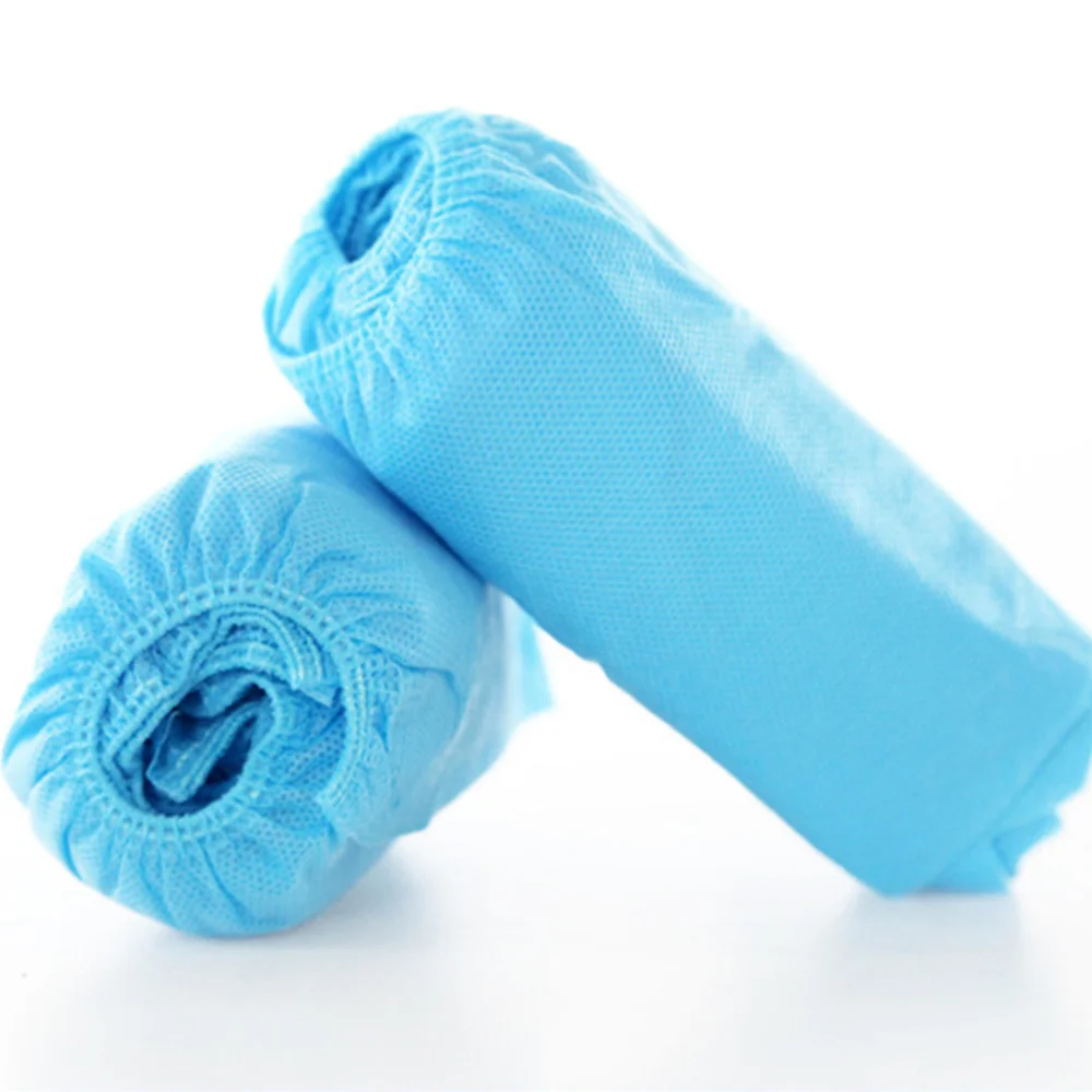 

200pcs Disposable Household Waterproof Shoe Cover Dust-proof Shoe Cover (Blue)