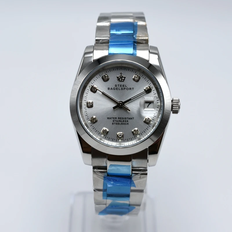 Часы мужские механические из нержавеющей стали 36 мм | Наручные часы