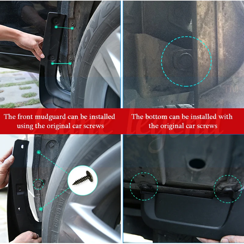 Передние и задние Литые Автомобильные Брызговики для Mitsubishi Outlander 2013 2014 2015 крыло