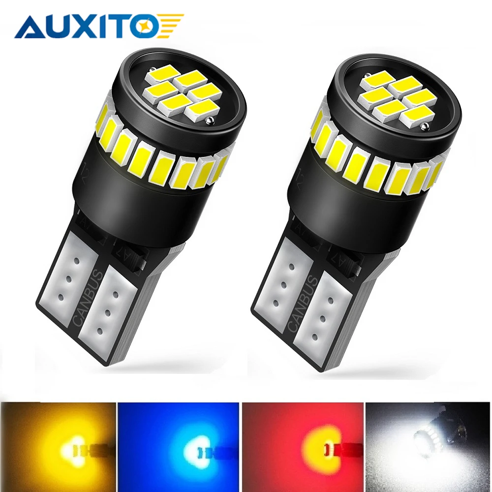 

Светодиодная лампа AUXITO 2x T10 W5W для Audi A6 A1 A3 A4 BMW E46 E39 E90 F10 2825 168 194, белая
