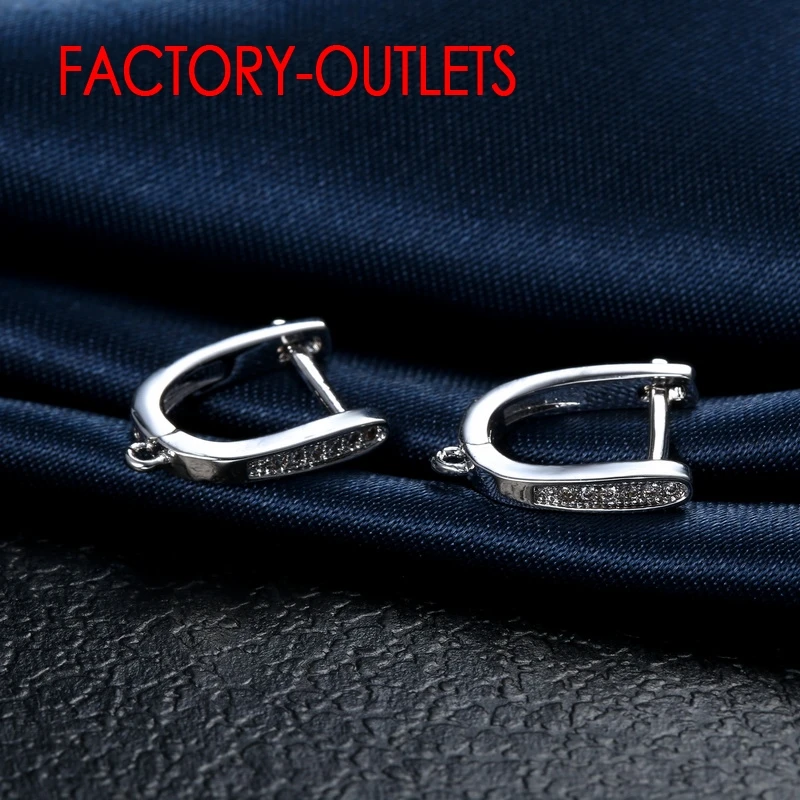 Женские серьги из серебра 925 пробы с искусственным бриллиантом|Ювелирная