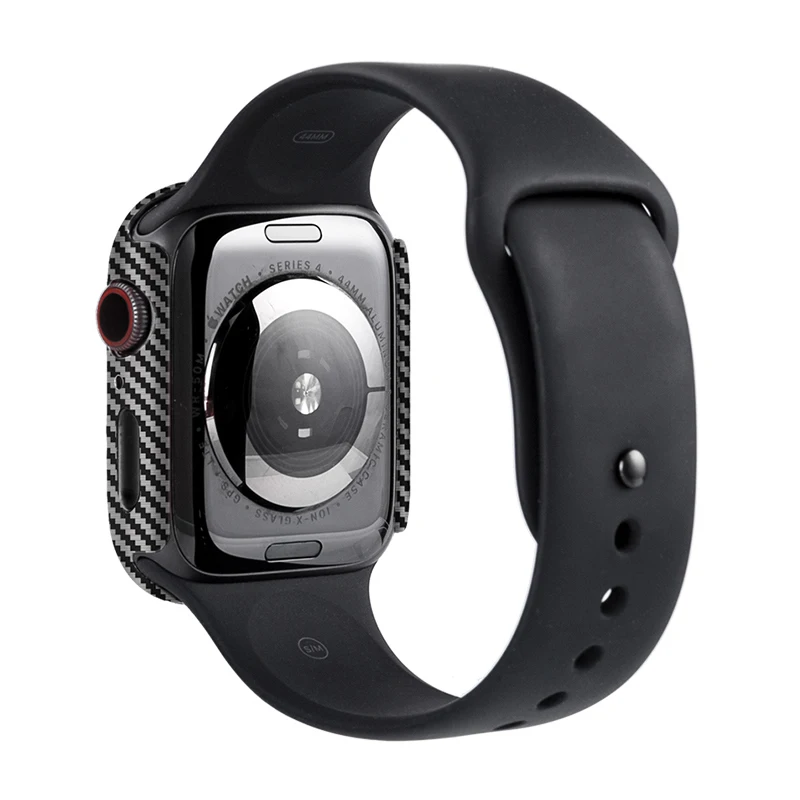 Чехол-бампер для Apple Watch 42 мм 44 38 40 защитный ультратонкий чехол из углеродного