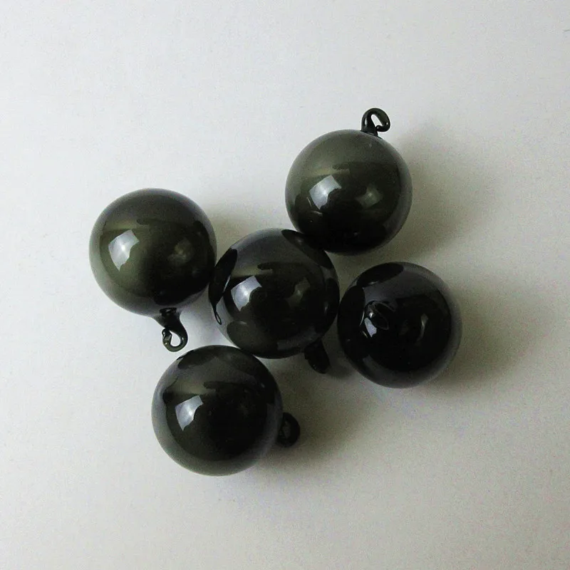 100 шт шар из выдувного стекла черный стеклянный поплавок украшение для аквариума