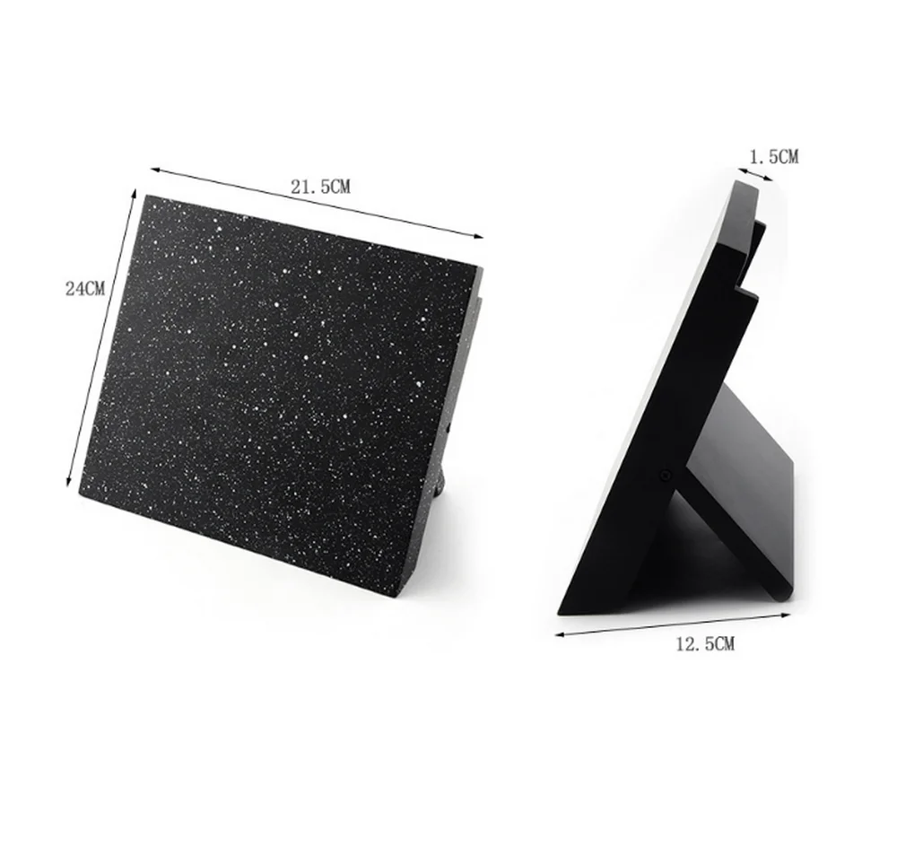 

1PCS MDF+Magnetic Knife Holder Stand Nice Knife Block Knife Bar Household Kitchen Knives Accessories Black/Snowflake Color Style