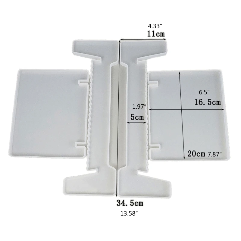 

Video Disc Storage Container Resin Casting Mold Book Disc Organizer CDs Desktop Bracket Epoxy Resin Mould Craft Tools