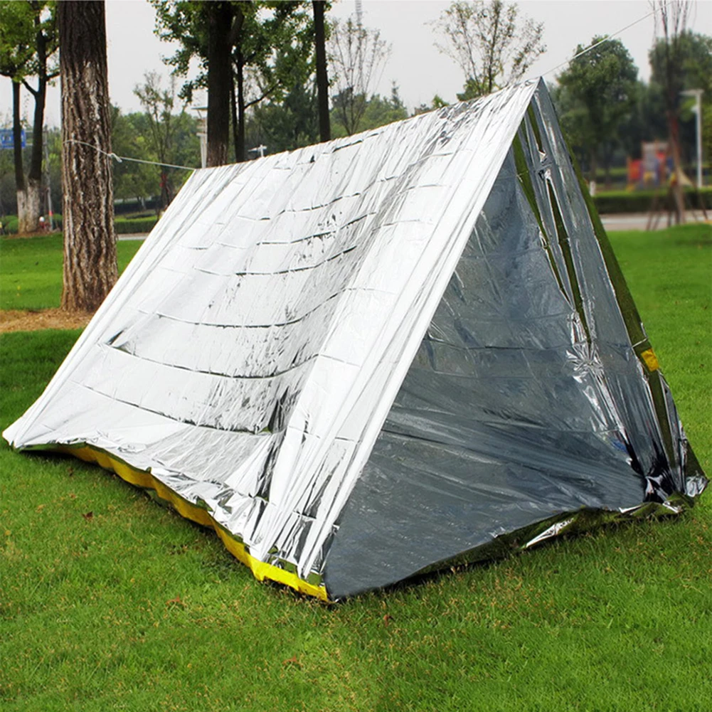 

Emergency Sleeping Blanket Waterproof Reusable Tent Camping Thermal Survival Blankets First Aid Rescue Equipment