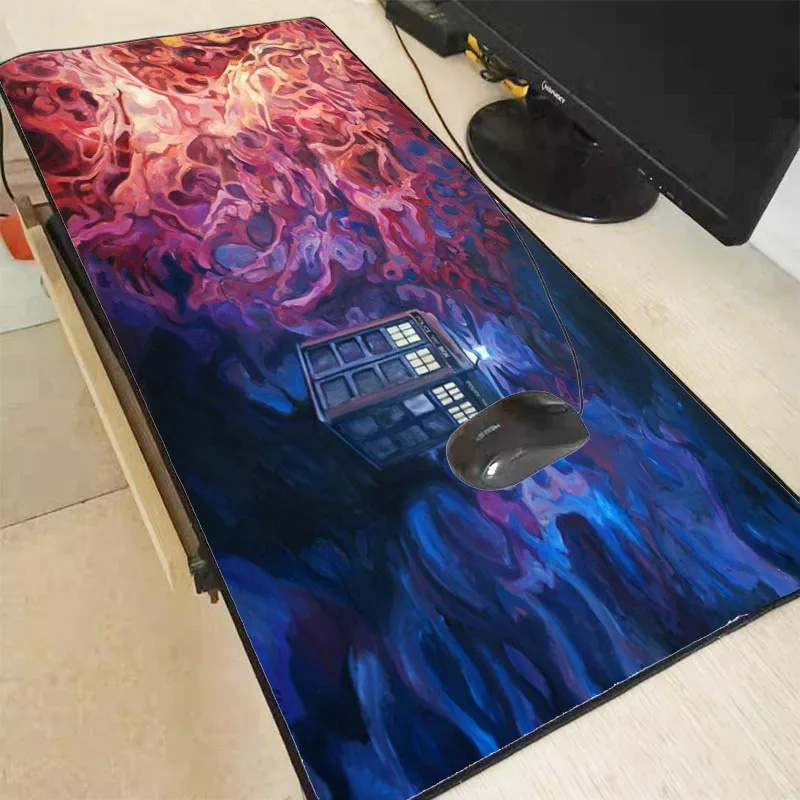 

Mairuige Doctor Who Large Gaming Mouse Pad Gamer Locking Edge Keyboard Mouse Mat Gaming Desk Mousepad for CS GO LOL Dota Game