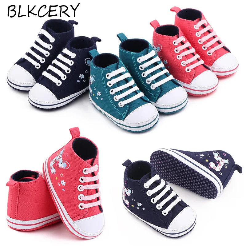 

Fashion Brand Boots Newborn Baby Girl Crib Shoes for 1 Year Infant Soft Sole Booties Toddler Trainers Flower Cartoon Footwear