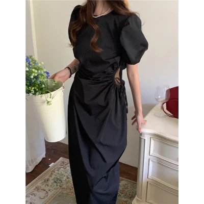 

Design mosaic mesh hollow bubble sleeve Q135