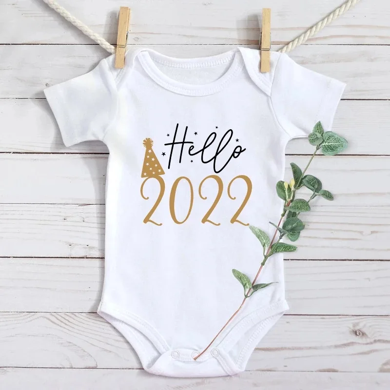 

Комбинезоны для новорожденных с длинным рукавом Hello 2022, комбинезон для младенцев, Новогодняя одежда для маленьких мальчиков и девочек, Това...