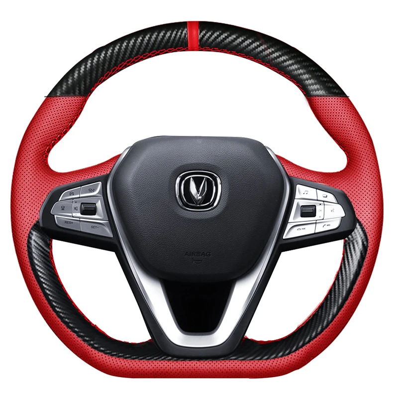 

For Changan EADO Ruicheng CC CS35 CS55 PLUS / UNI-T DIY custom leather car interior steering wheel cover