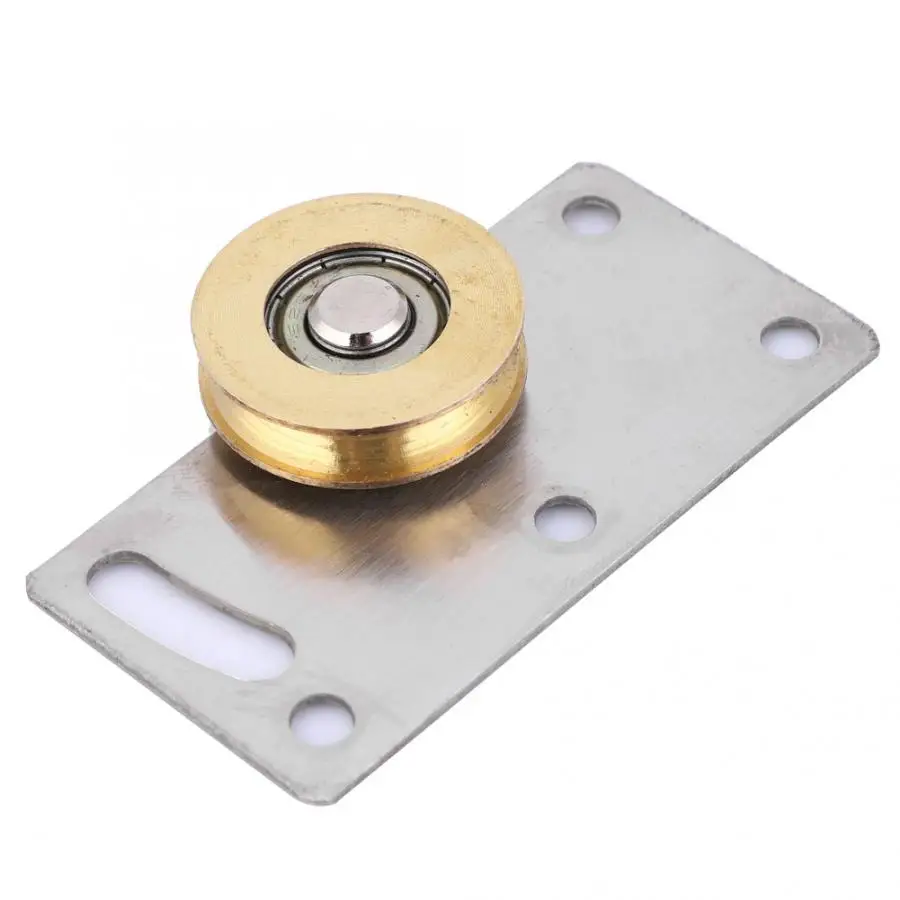 2 шт. 75*38 мм раздвижное колесо для двери шкафа одинарный ролик из нержавеющей