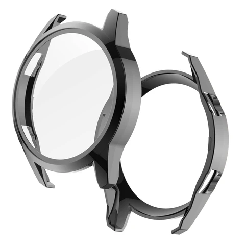 Закаленное стекло + чехол для Huawei watch GT2 46 мм, защитная крышка для экрана, бампер, рамка для huawei gt 2 46 мм, матовые жесткие чехлы из поликарбоната
