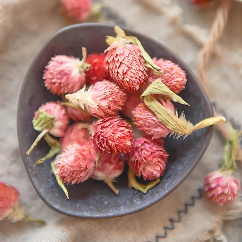 Натуральный сушеная Сохраненная цветок красная гомфрена глобоза для украшения