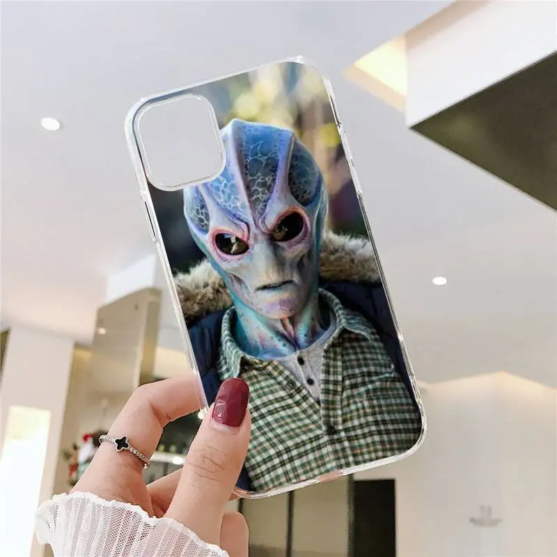 

Resident Alien Phone Case Transparent soft For iphone 5 5s 5c se 6 6s 7 8 11 12 plus mini x xs xr pro max