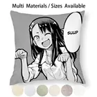 Suup  Hayase Nagatoro наволочка для подушки, наволочка из хлопка и льна, забавная наволочка с мемом Suup, Haha Ijiranaide Nagatoro San Nagatoro