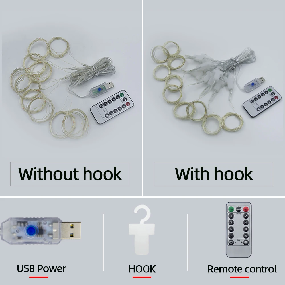 СВЕТОДИОДНАЯ Гирлянда занавеска на окно 3 х3 м s100/200/300 светодиодов Usb 5