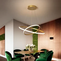 nordic gold led hanging ceiling chandelier for bedroom dining living room kitchen loft modern indoor home decoration lighting