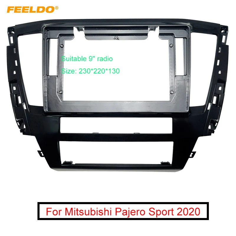 Автомобильный адаптер FEELDO 2DIN рамка аудио для Mitsubishi Pajero Sport 10 1 дюйма большой экран