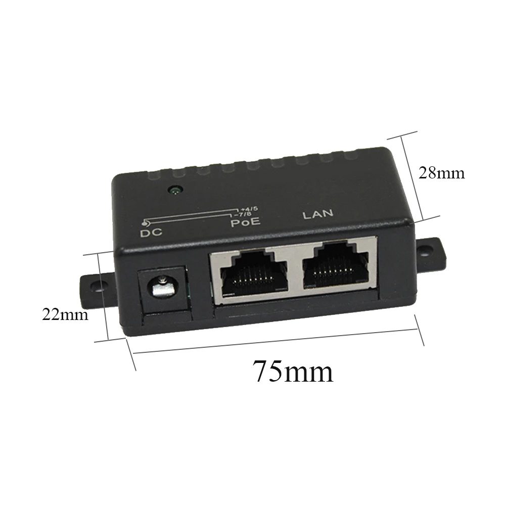 

100Mbps 5V 12V 24V 48V/1A POE Injector Power Splitter for IP Camera POE Adapter Module Accessories
