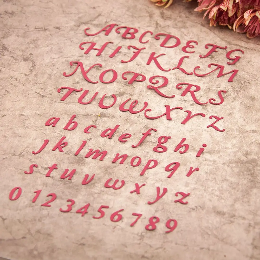 Алфавит буквы цифры штампы для резки металла DIY Скрапбукинг ремесла бумажные