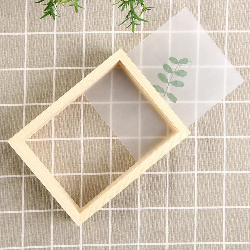 1 шт. деревянная фоторамка Семья DIY картина держатель образец растения маслом