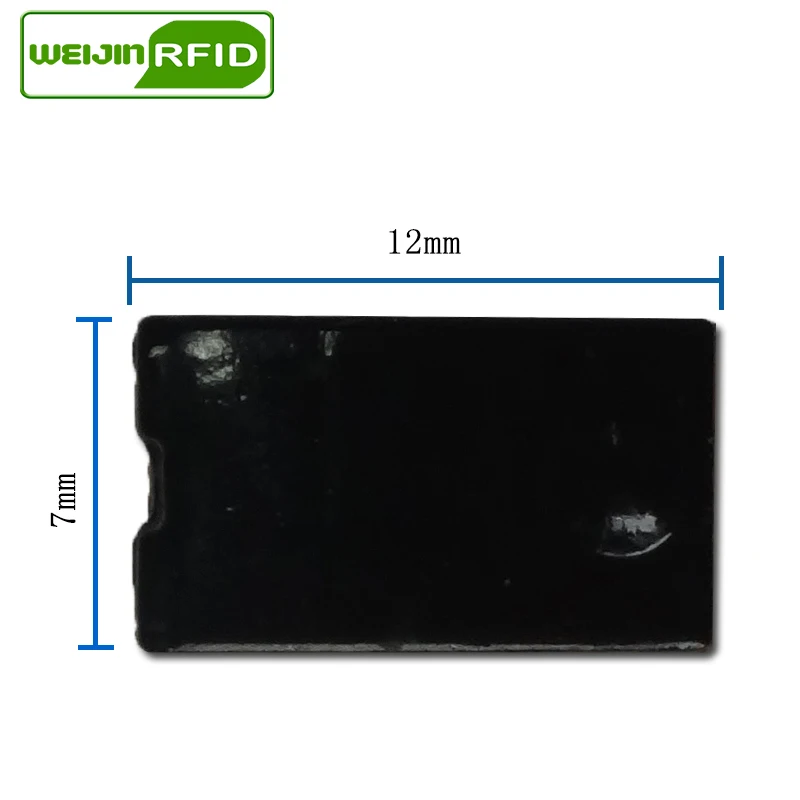 UHF RFID Метка 915 МГц 868 Alien Higgs3 EPCC1G2 6C 12*7*1 2 мм маленькие тонкие Прямоугольные