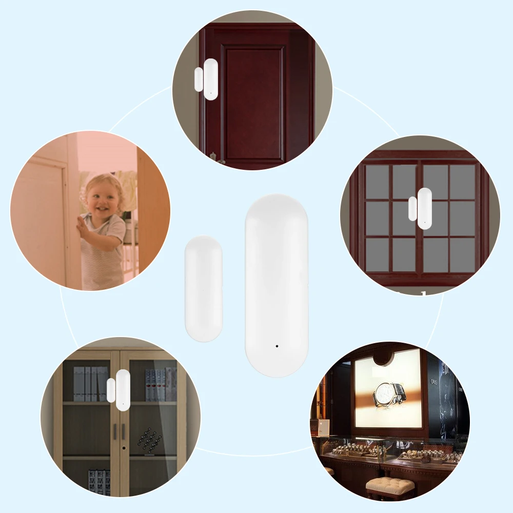 Беспроводной смарт датчик для дверей и окон Wi Fi безопасности дома Amazon Alexa