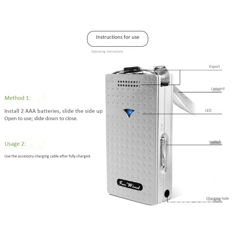 

Portable Hanging Air Purifier Necklace Battery Rechargeable Wearable Air Freshner Ionizer Negative Ion for Adults Kids