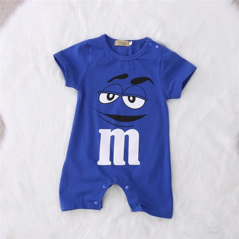 Летняя детская одежда из чистого хлопка с короткими рукавами Модная Милая От 0 до