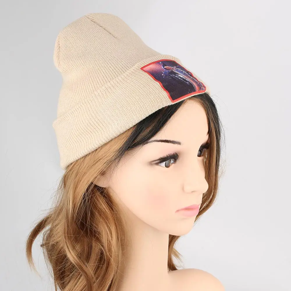 Мужская лыжная шапка Skullies теплая зимняя шапочка с павлином унисекс Толстая дыней