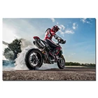 Ducati Hypermotard 950 постеры и принты HD для гоночного велосипеда, настенные картины для гостиной, сделай сам, рамка, холст, живопись