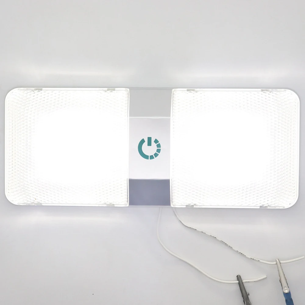 RV Boat Dome Reading Light 48 LED Waterproof Dimming Lamp Interior Lights For Motorhome Rv Camper Caravan DC11-18V 6500k | Автомобили и