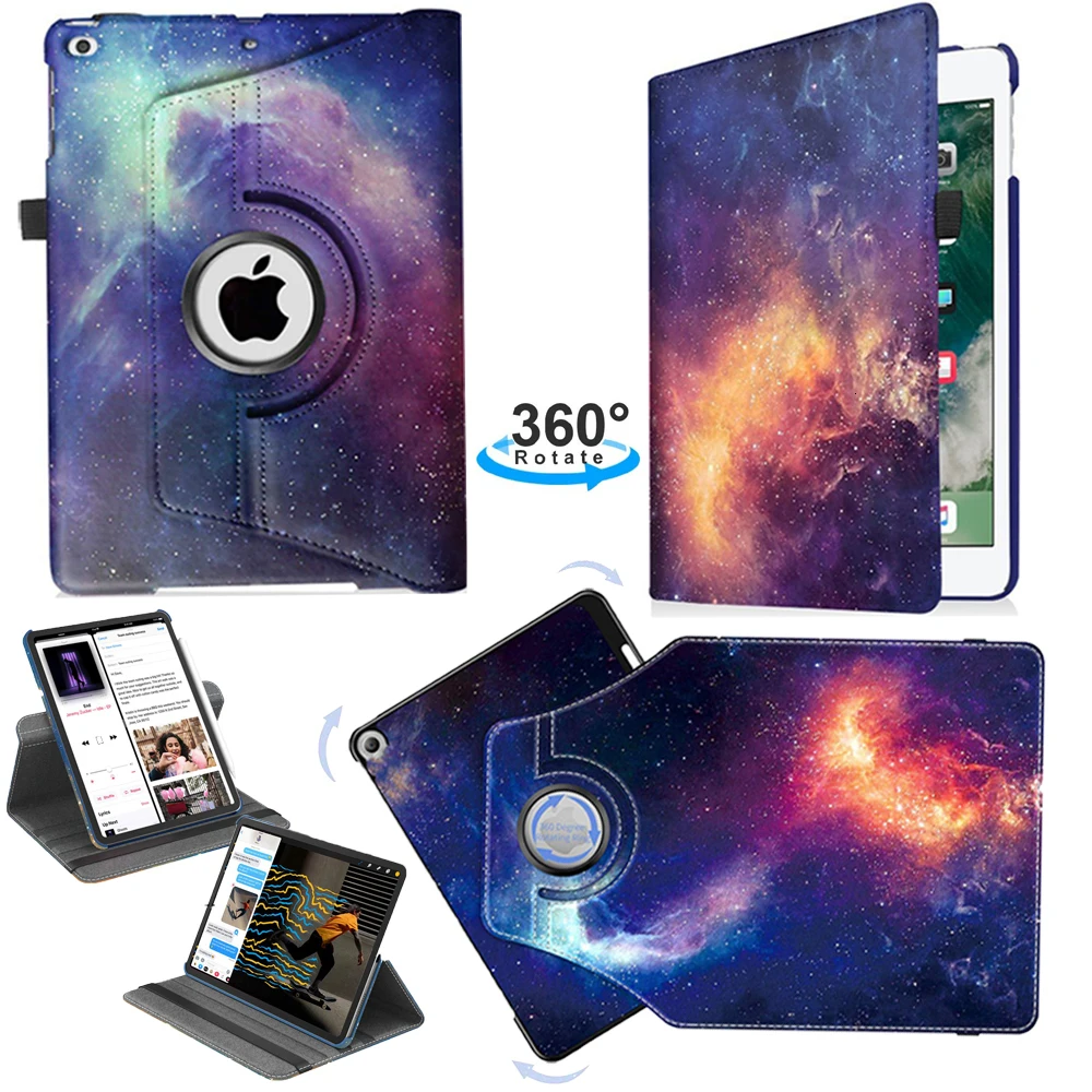 Чехол-книжка из искусственной кожи для IPad 9,7 IPad Air 2 IPad 360 градусов вращающийся чехол-подставка для IPad 6-го 5-го поколения