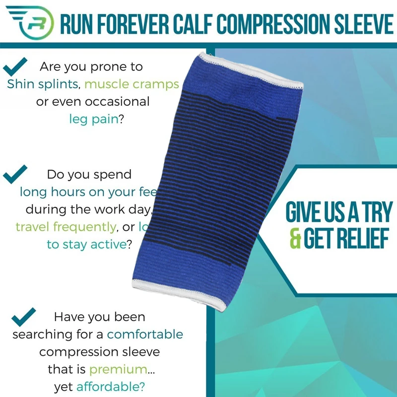 MTATMT 1 пара спортивных фиксаж голени рукав Поддержка компрессии носок для бега