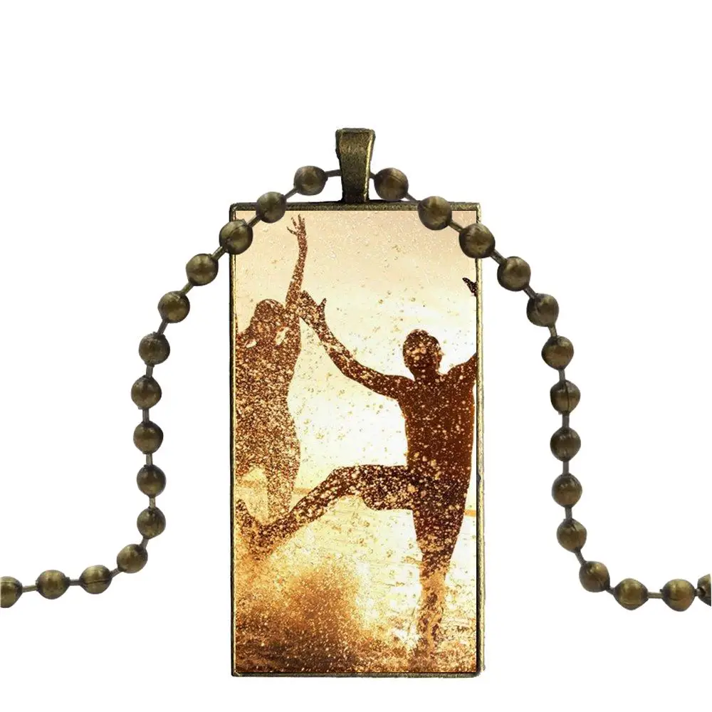 hot people of all nationalities brand bronze color jewelry fashion statement necklace glass necklaces pendants for girls free global shipping